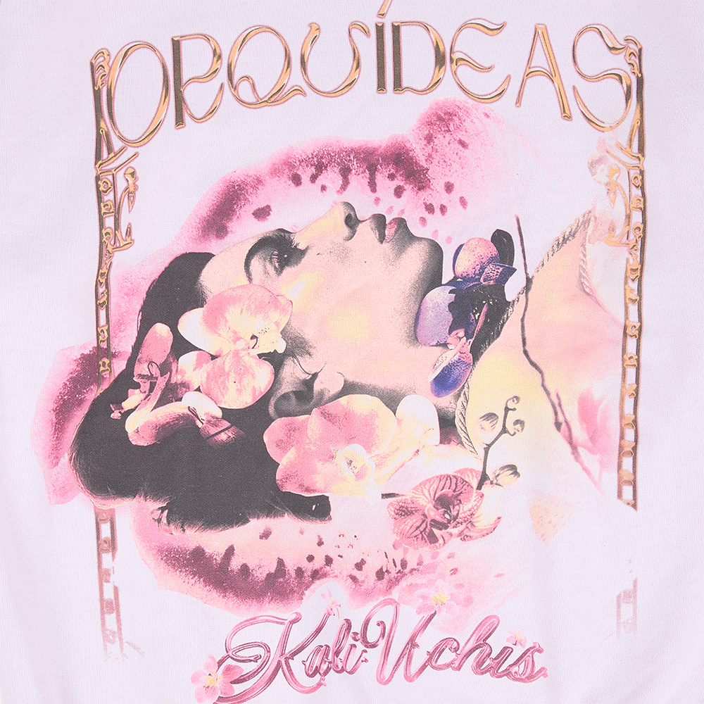 Pink Orquídeas Crewneck Detail