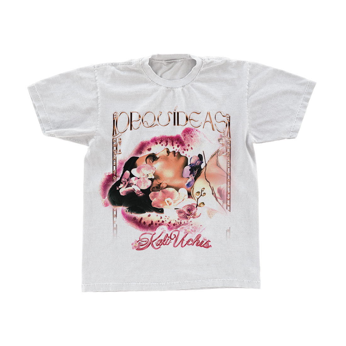 White Orquídeas Short-Sleeve T-Shirt - Kali Uchis Official Store
