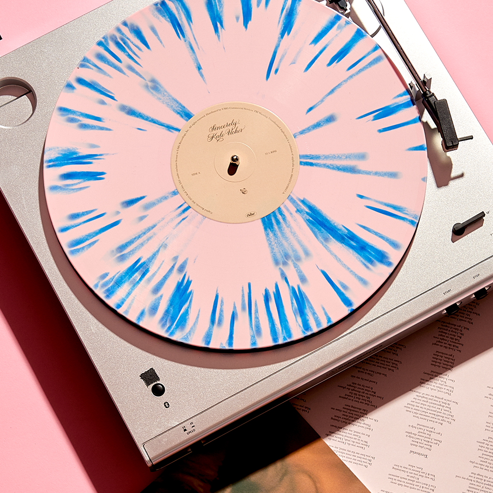 Sincerely, Pink & Blue Splatter Vinyl