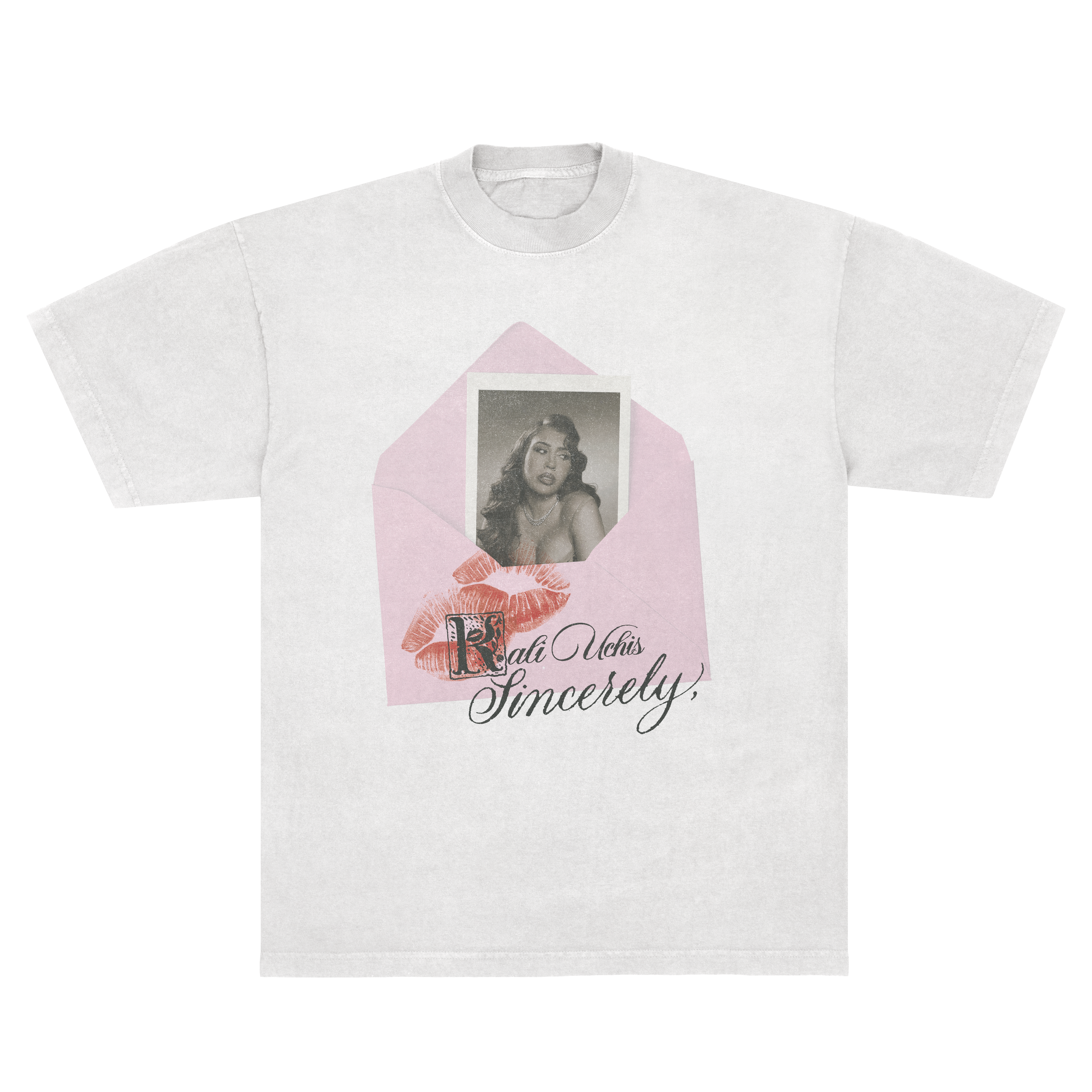 Sincerely, Tour Envelope Tee - White