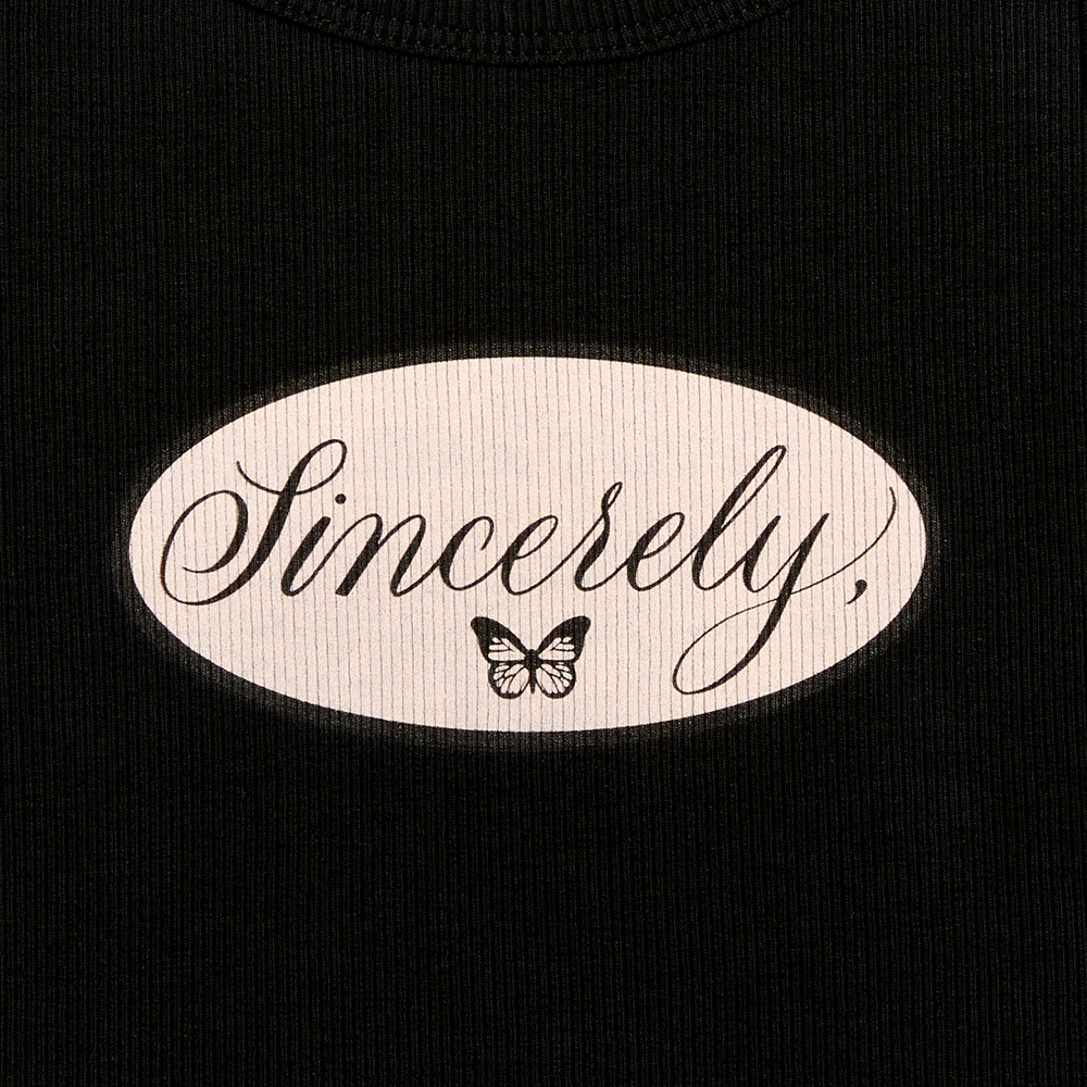 Sincerely, Cropped Tank