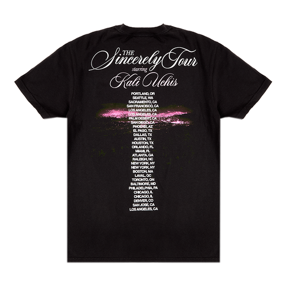 Sincerely, Tour Black Poster Tee