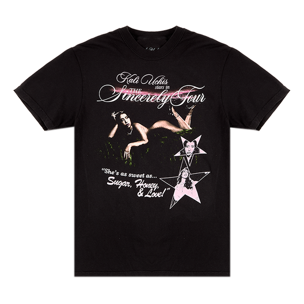 Sincerely, Tour Black Poster Tee
