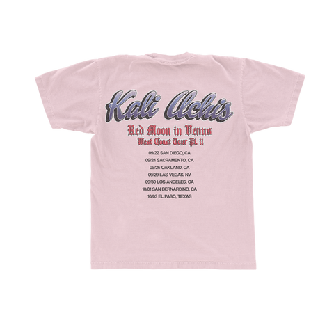 RMIV West Coast Tour Pink T-Shirt Back