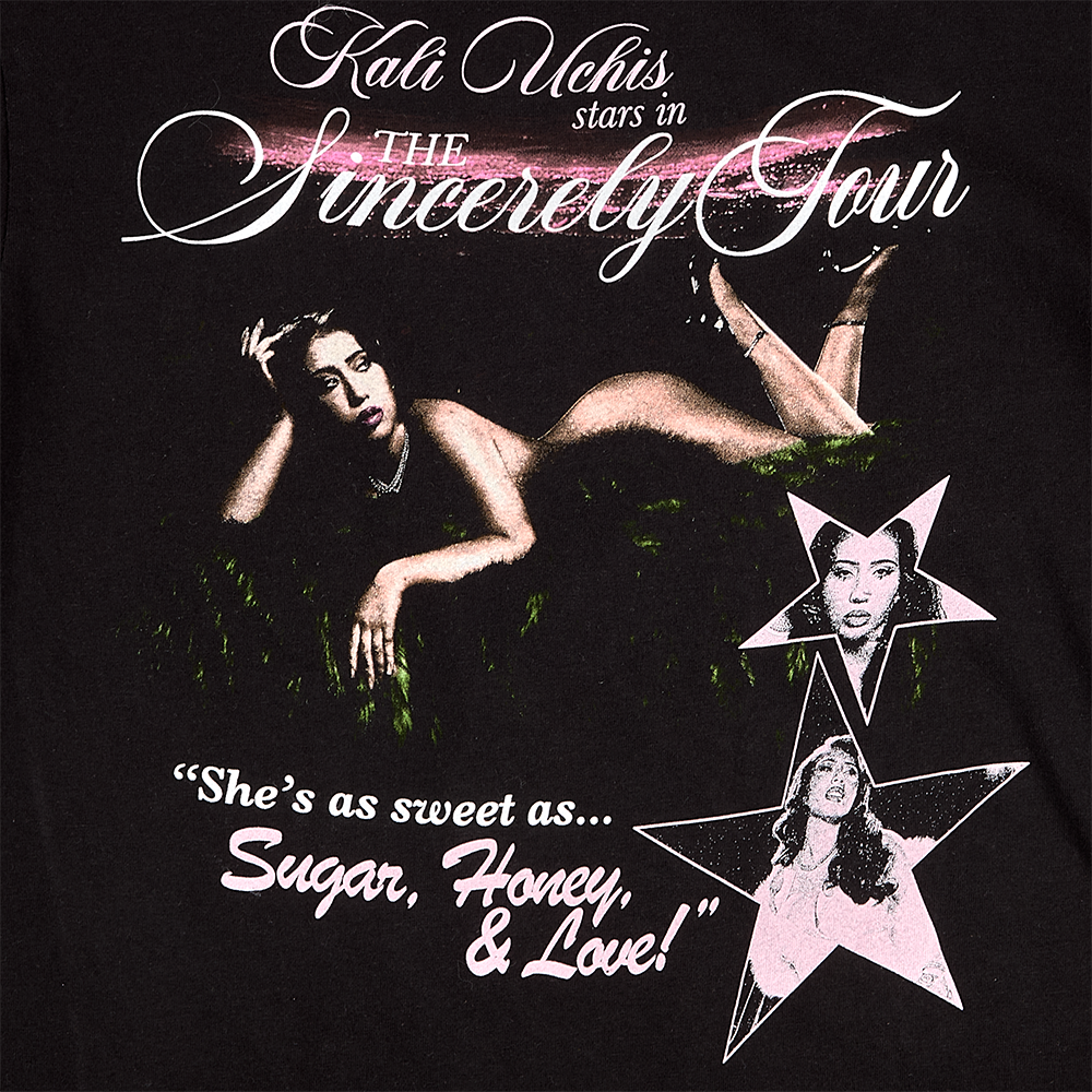 Sincerely, Tour Black Poster Tee
