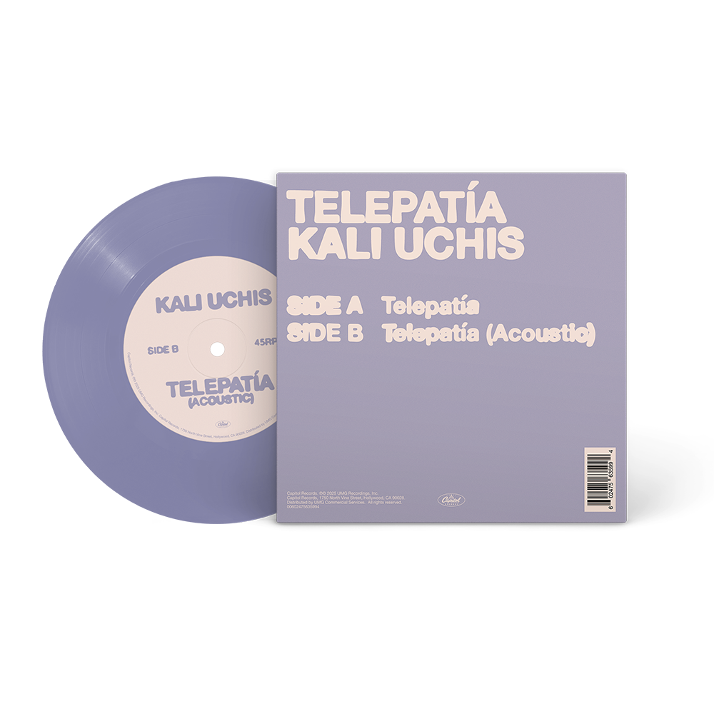 Telepatia 7" - Limited Pressing Periwinkle Vinyl Back