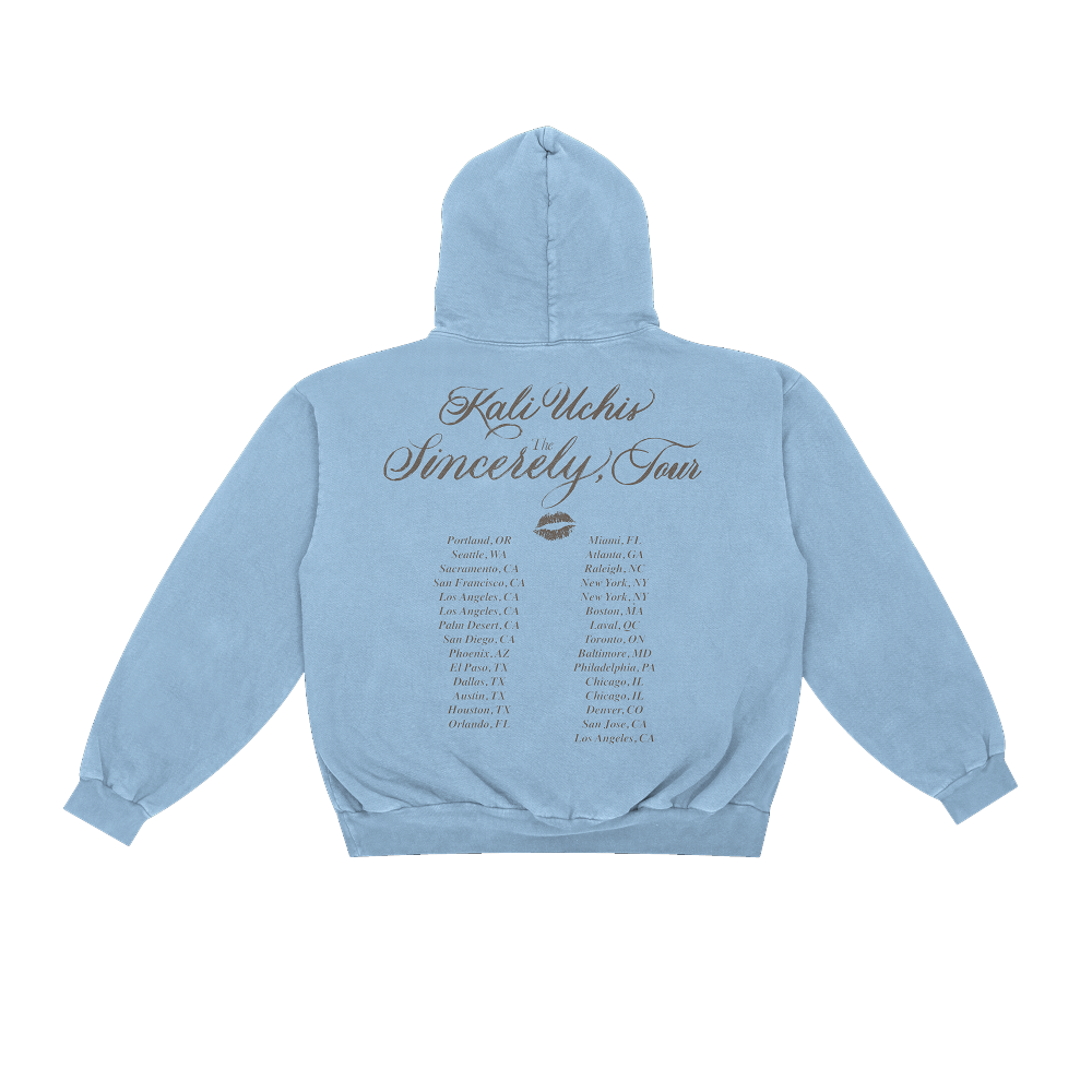 Sincerely, Tour DB Hoodie Back 