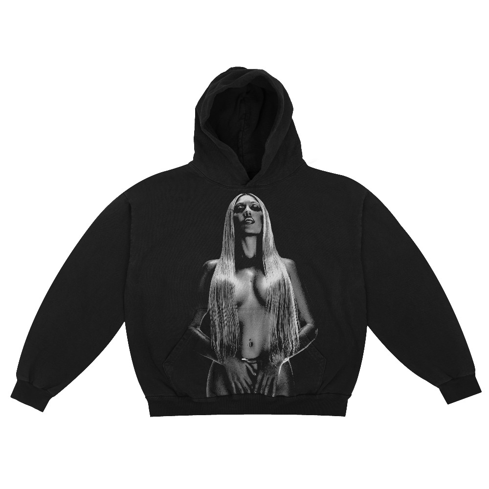 Sin Miedo Anniversary Black Pullover Hoodie Front 