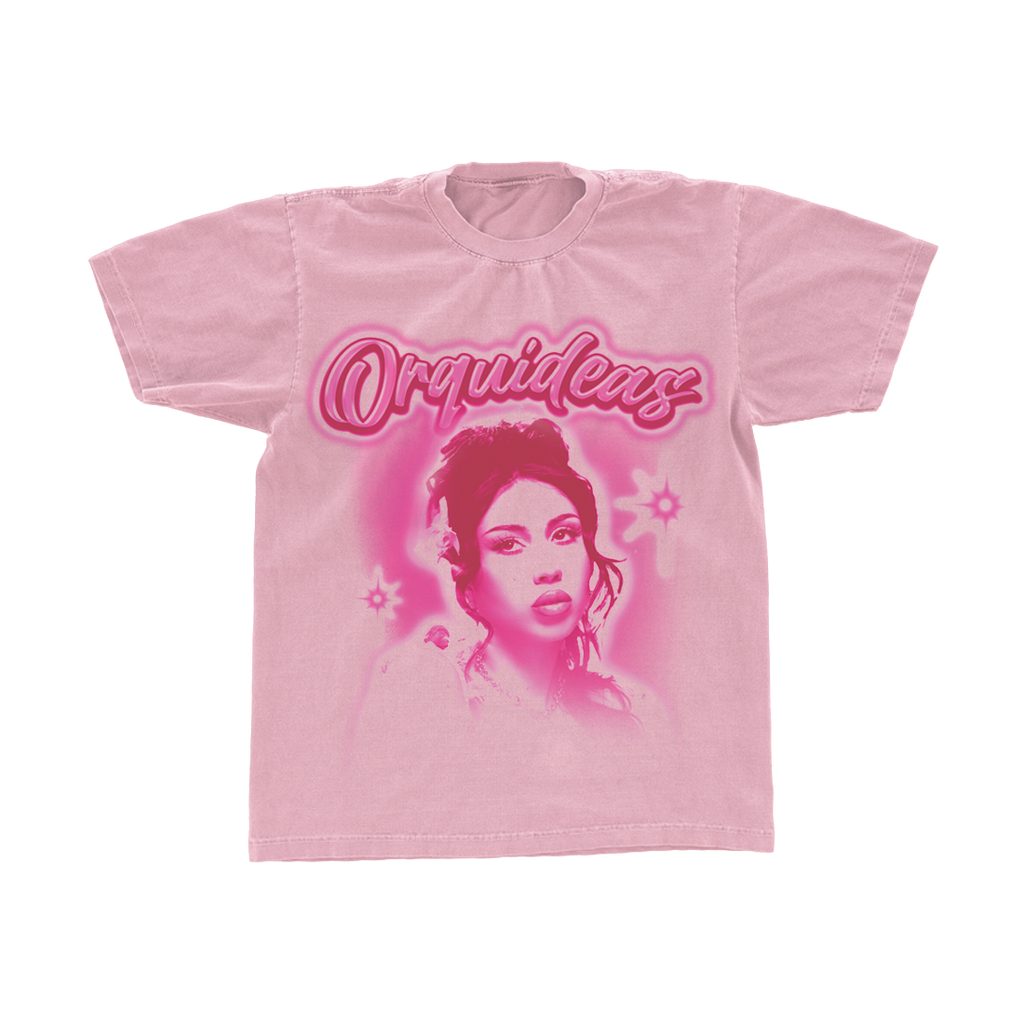 Pink Orquídeas Portrait Short-Sleeve T-Shirt