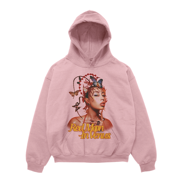 Pink Red Moon in Venus Anniversary Hoodie Kali Uchis Official Store